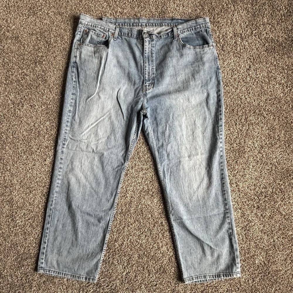 Levi's Womens 559 Straight High Rise Jeans 48x32 Light Wash‎ Measures 46x29